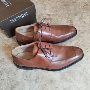 Florsheim Brown Leather Oxford Shoes Timeless Design